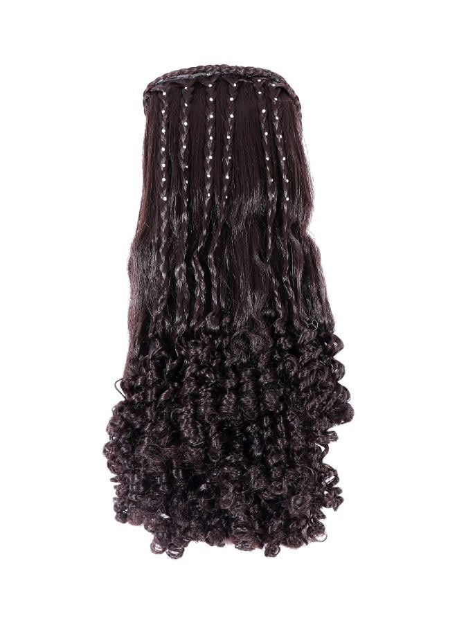 Honbon Wig With Stone Work Brown - Image 1