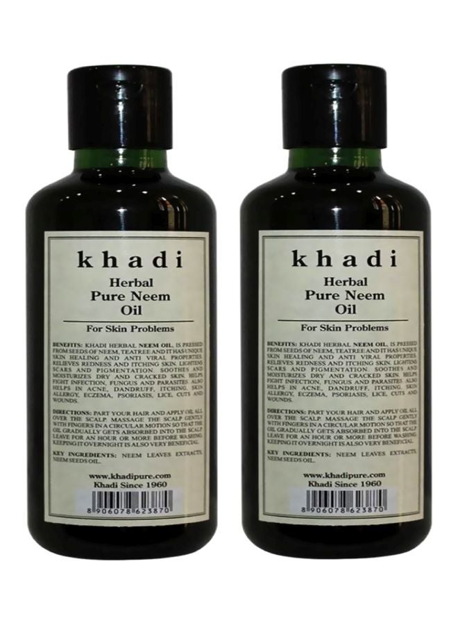 2-Piece Pure Herbal Neem Oil 420ml