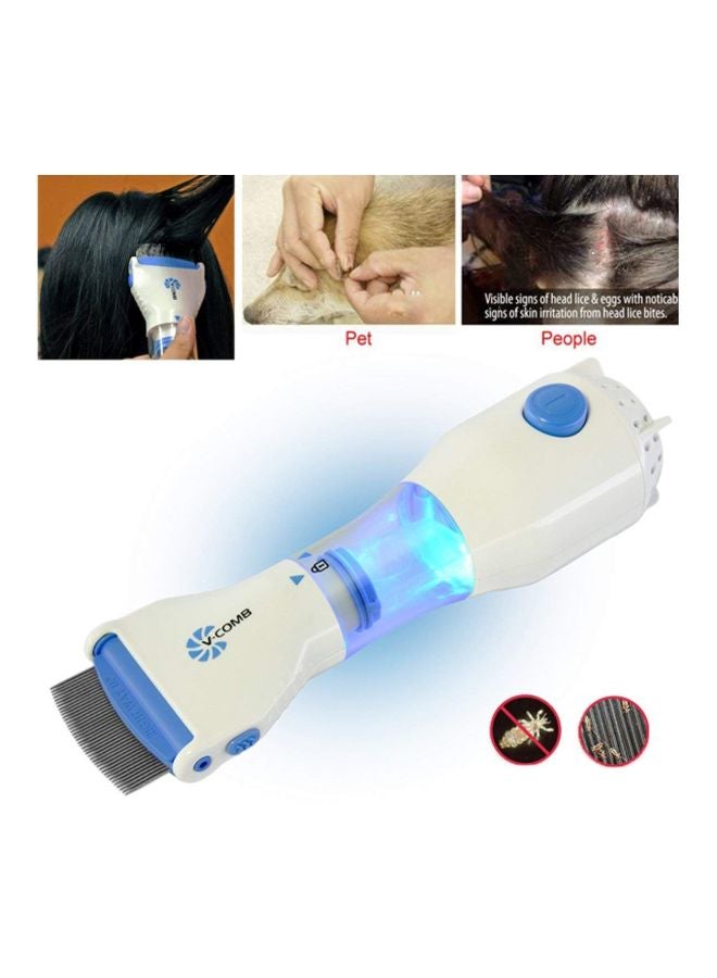 Generic - Electric Head Lice Comb White/Blue - Image 1