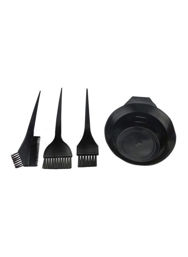 Leysin Hair Coloring Dye Brush With Bowl Set Black  - Image 2