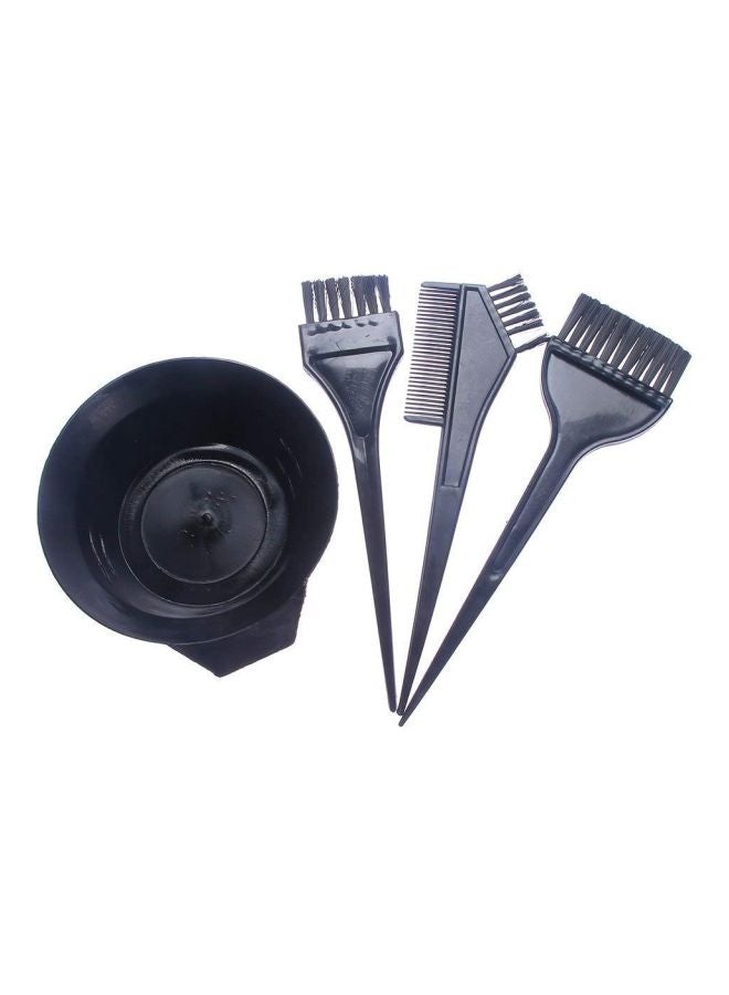 Leysin Hair Coloring Dye Brush With Bowl Set Black  - Image 1
