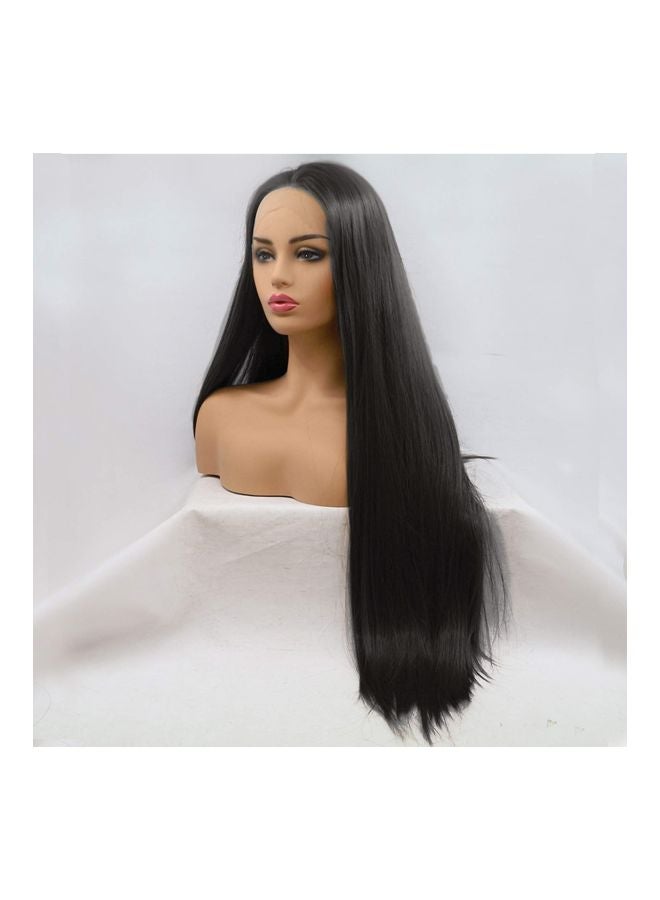 رابيدز فلو شعر مستعار بدانتيل أمامي وغطاء وحقيبة للحمل أسود 32بوصة - Image 2