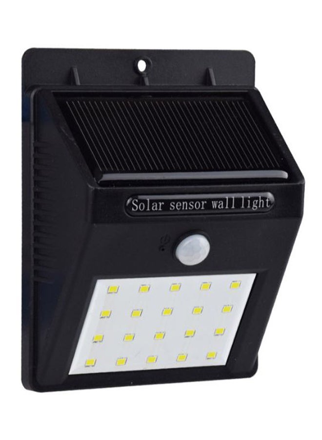 Huerler Motion Sensor LED Solar Light Black/White 