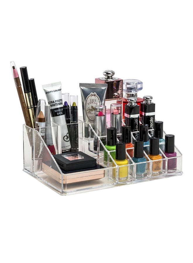 FOK Multigrid Lipstick Nail Paint Organiser Stand Clear - Image 2