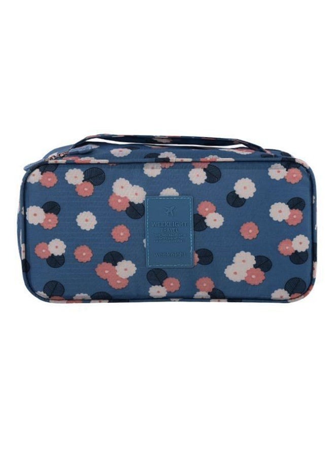 JAPP Makeup Lingerie Toiletry Travel Bag With Handle Blue - Image 1