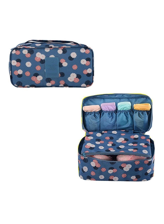 JAPP Makeup Lingerie Toiletry Travel Bag With Handle Blue - Image 2