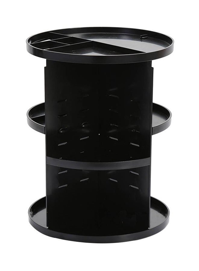 Makeup Organizer 360 Rotating Box Black - Image 1