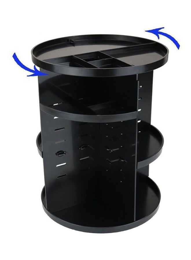 Makeup Organizer 360 Rotating Box Black - Image 2