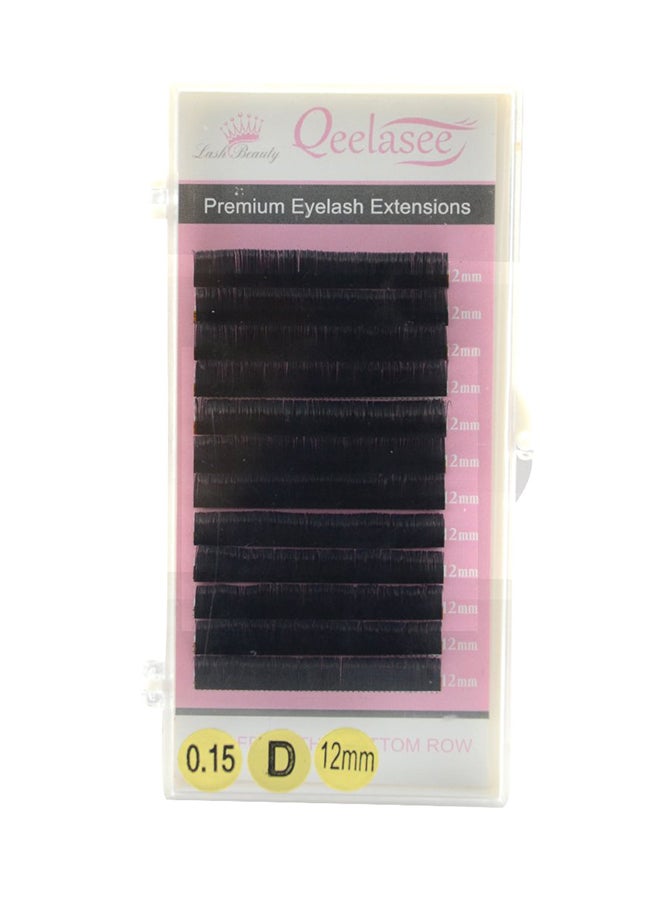 C Curl Split Tips Flat False Mink Eyelashes Black