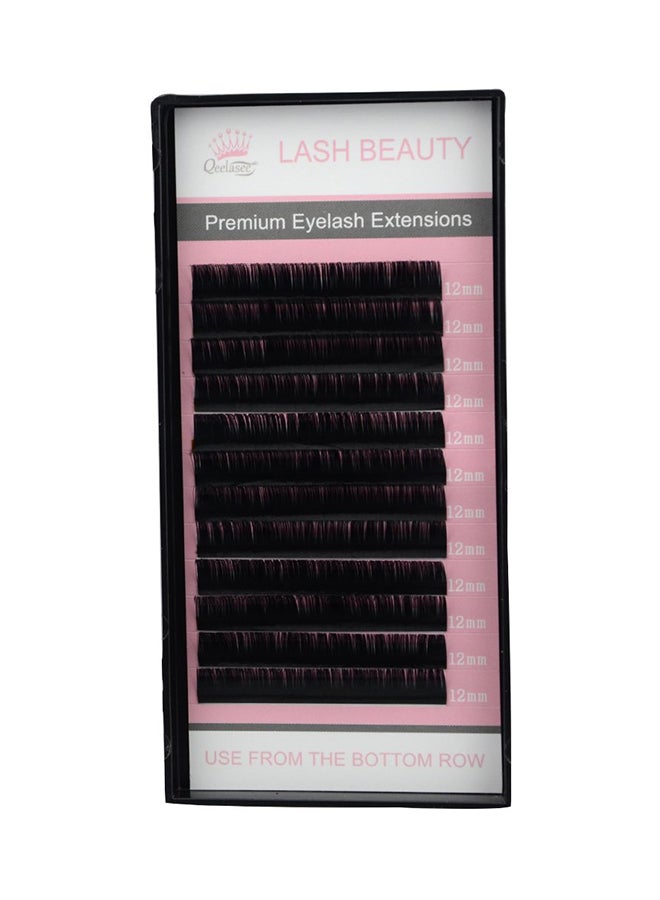 C Curl Mixed In One Tray Silk Lash Faux Mink Eyelashes Black