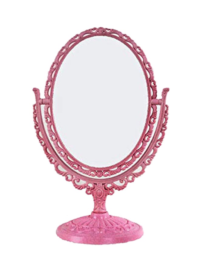 إكس بي إكس كيه جيه مرآة مكياج توضع فوق طاولة الزينة وردي