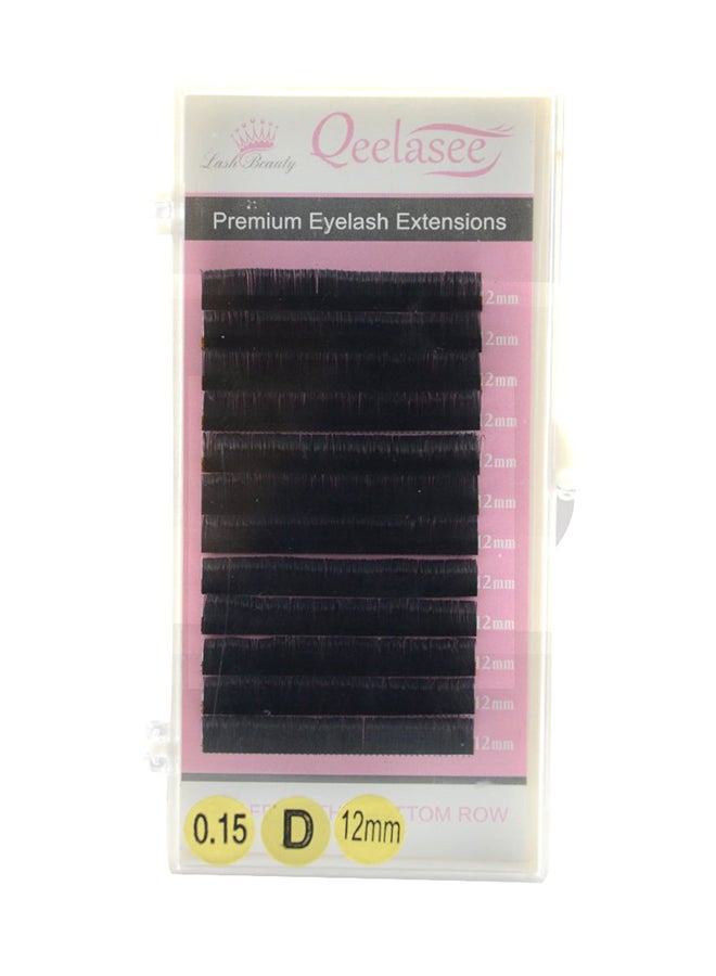 D Curl Rich Soft Matte Mink Ellipse Flat Eyelash Black