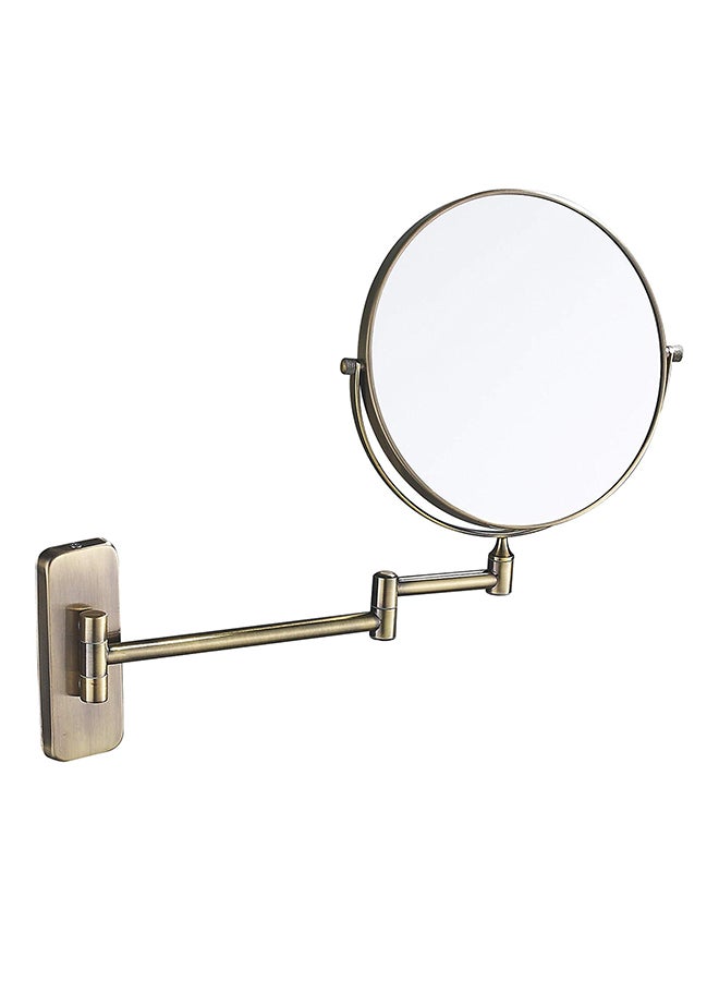 Antique Bronze Wall Mount Makeup Mirror Silver
