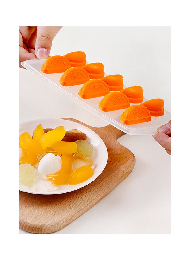 Orange Shape Ice Moulds Clear/Orange 15 x 7centimeter - Image 2