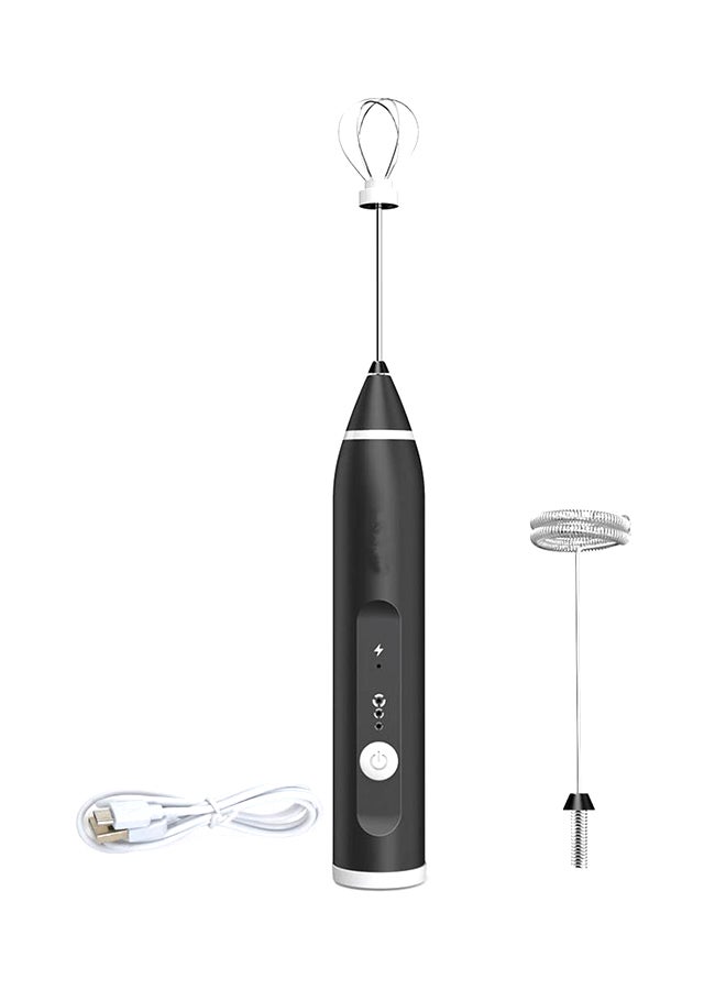 Generic Handheld Electric Milk Frother Black 23.5 x 11.1 x 5cm 