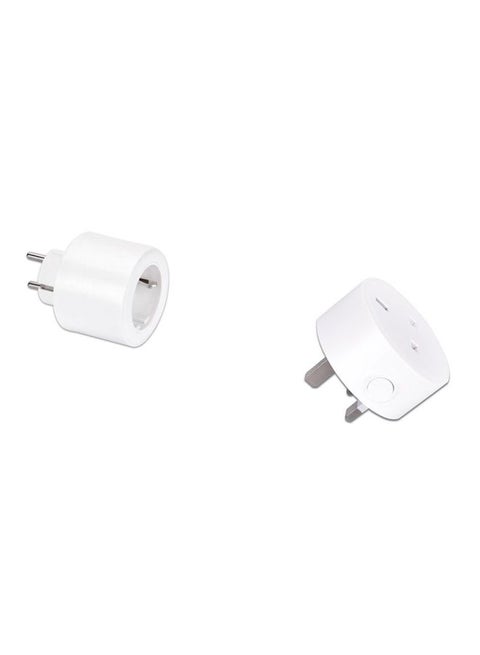 Remote Controlled EU Socket White 9.2x6.7x6.7cm