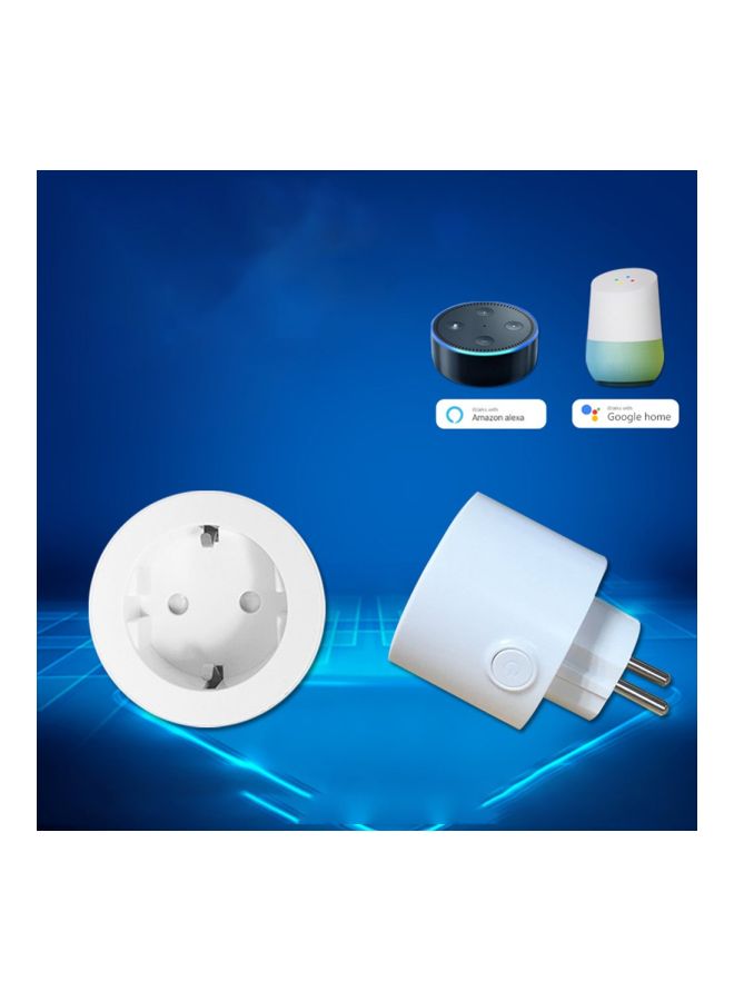 Generic - Remote Controlled EU Socket White 9.2x6.7x6.7cm - Image 1