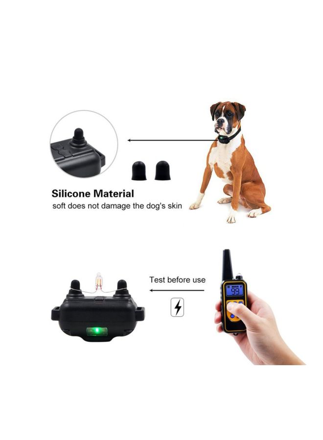 Rechargeable LCD Display Training Collar Black - Image 5