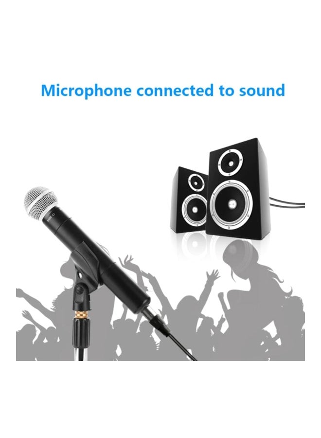 Generic RCA To 2 XLR Amplifier Audio Cable Black/Silver  - Image 3