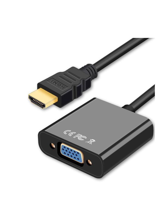 HDMI Male To VGA Female Cable Black - Image 4