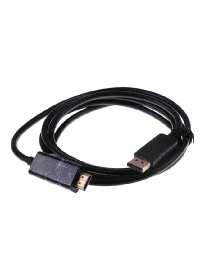 Displayport To HDMI Cable Black - Image 1