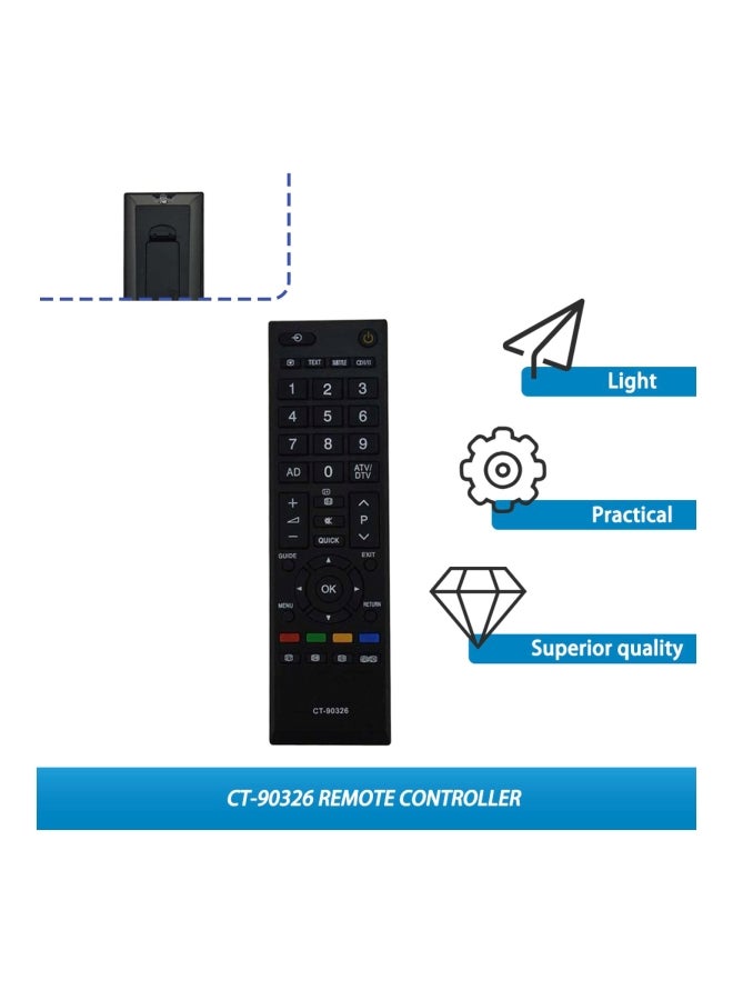 Remote Control For Toshiba Smart LED HD TV Black - Image 3