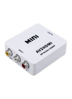 ماركة غير محددة محول فيديو من منفذ ميني AV إلى HDMI أبيض  - Image 1