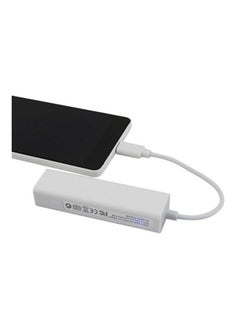 Generic 3-Ports USB 3.1 HUB Type C To Ethernet LAN RJ45 Network Card Adapter White  - Image 4