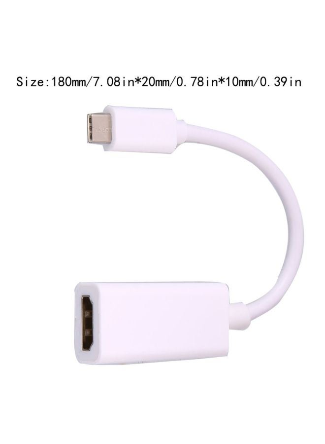 Generic - Type C To HDMI Cable Adapter White - Image 1