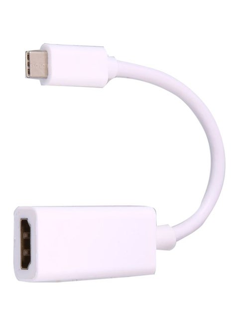 Type C To HDMI Cable Adapter White