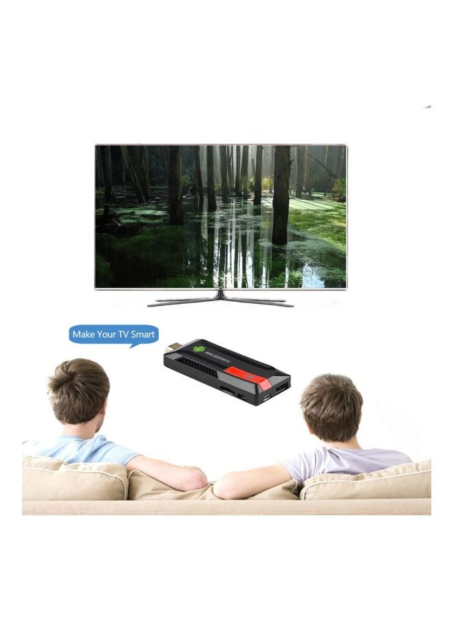Generic - MK809IV Wireless 4K Android TV Box With HDMI Dongle Black/Red - Image 1