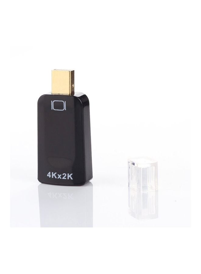 Generic - Mini Display Port To HDMI Adapter For Apple MacBook Air Pro Black/Gold - Image 1