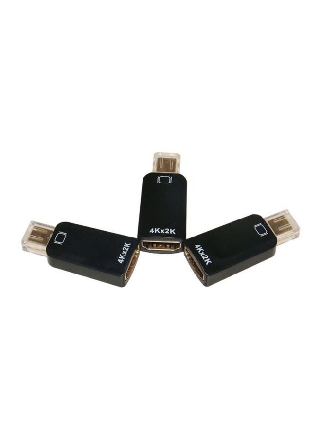 Generic - Mini Display Port To HDMI Adapter For Apple MacBook Air Pro Black/Gold - Image 1