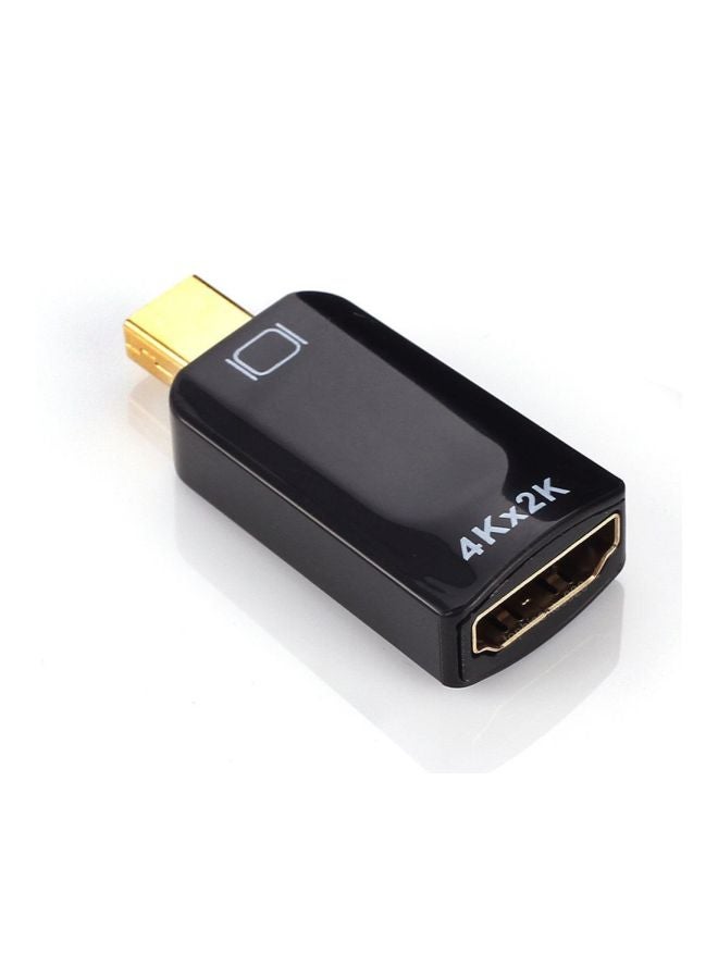 Generic - Mini Display Port To HDMI Adapter For Apple MacBook Air Pro Black/Gold - Image 1