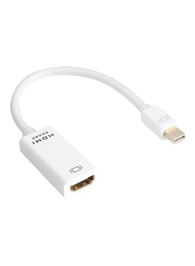 4K Mini Display Port DP To HDMI Adapter Cable For MacBook Air/Pro Black