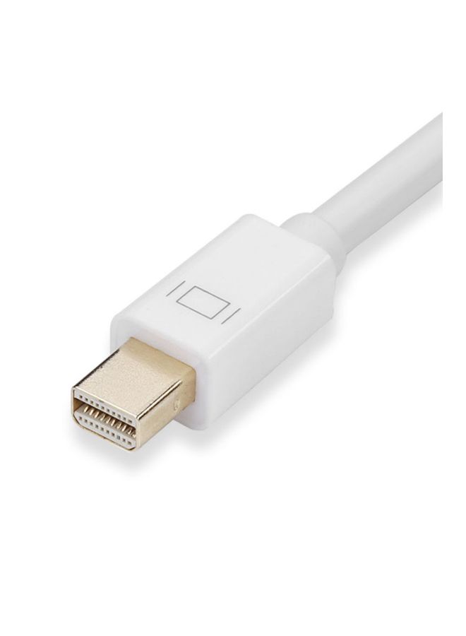 4K Mini Display Port DP To HDMI Adapter Cable For MacBook Air/Pro Black