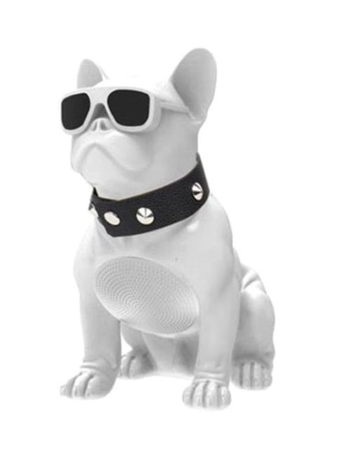 M11 Portable Bulldog Shape Bluetooth Speaker White