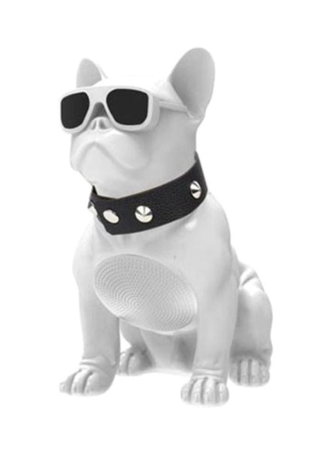 M11 Portable Bulldog Shape Bluetooth Speaker White