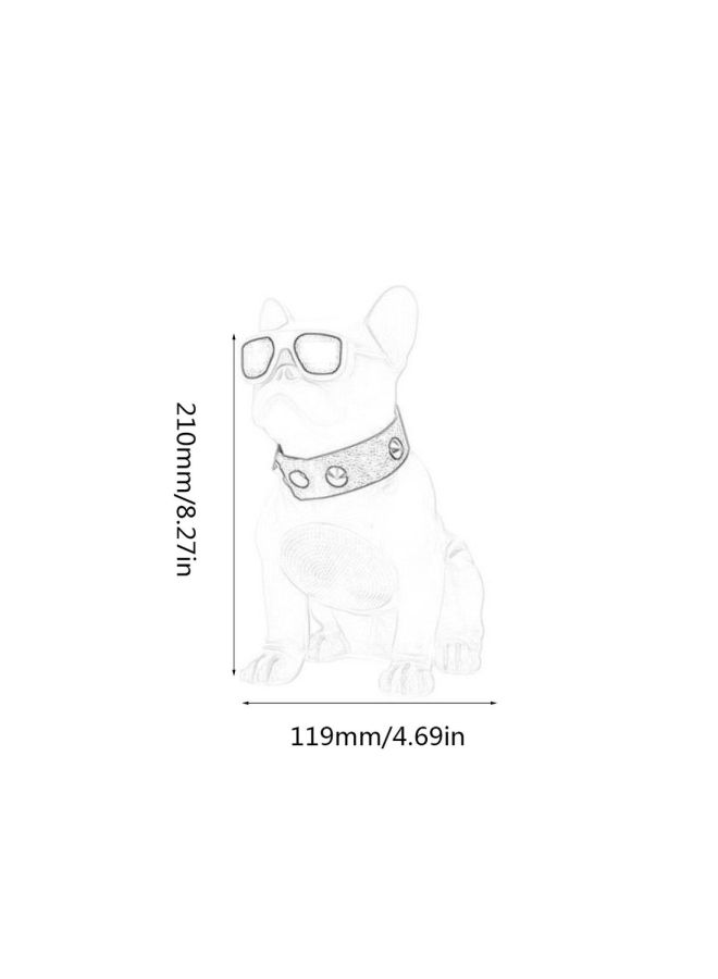 M11 Portable Bulldog Shape Bluetooth Speaker White