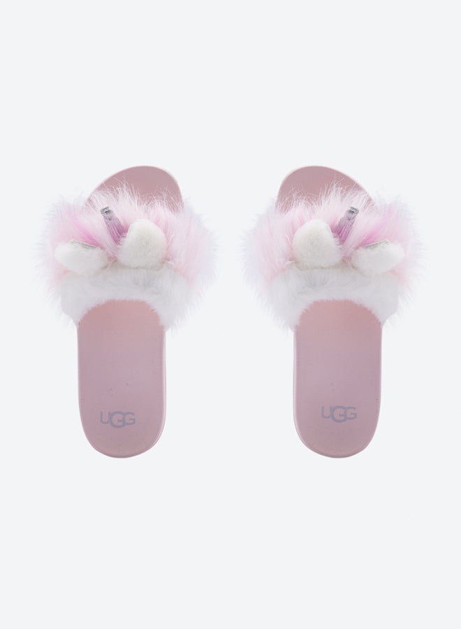 UGG - Rainbow Unicorn Fur Details Slides Multicolour - Image 1