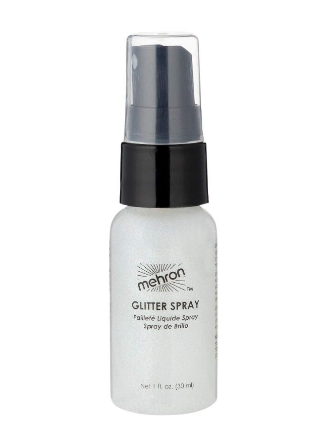 mehron Makeup Hair And Body Glitter Spray Silver  - Image 2