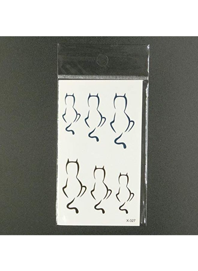 أوتاتي طقم ملصقات تاتو مؤقتة بتصميم ذيل قطة مكون من قطعتين - Image 2