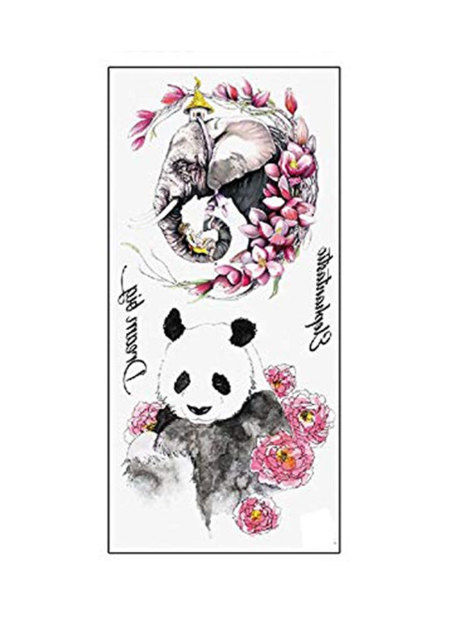 ملصق تاتو مؤقت بتصميم جذاب مضاد للماء من 5 قطع متعدد الألوان