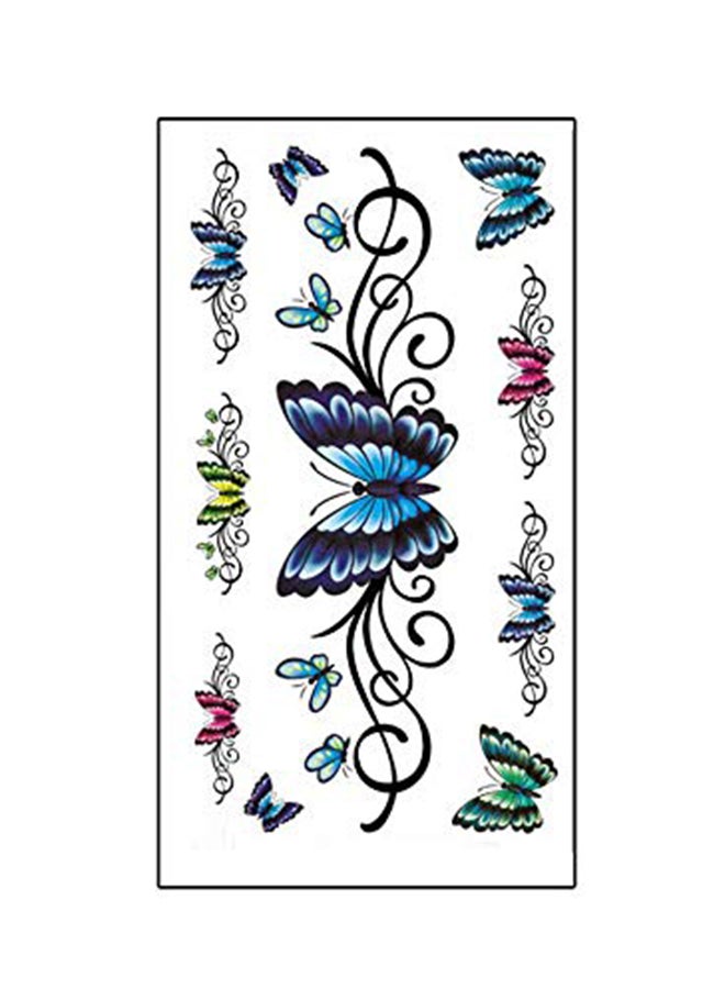 ملصق تاتو مؤقت مضاد للماء مكون من 5 قطع متعدد الألوان