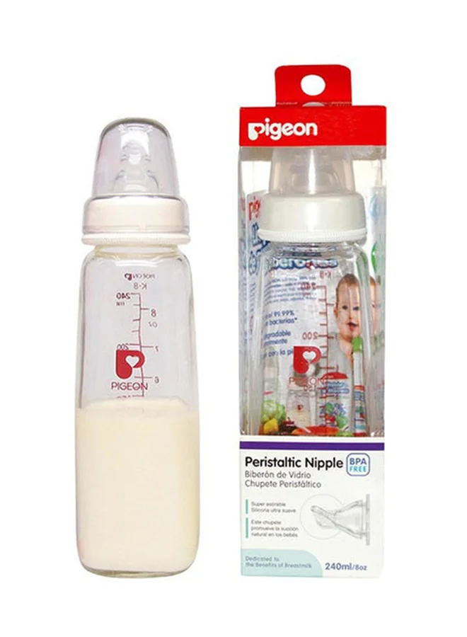 pigeon Glass Feeding Bottle, 240ml