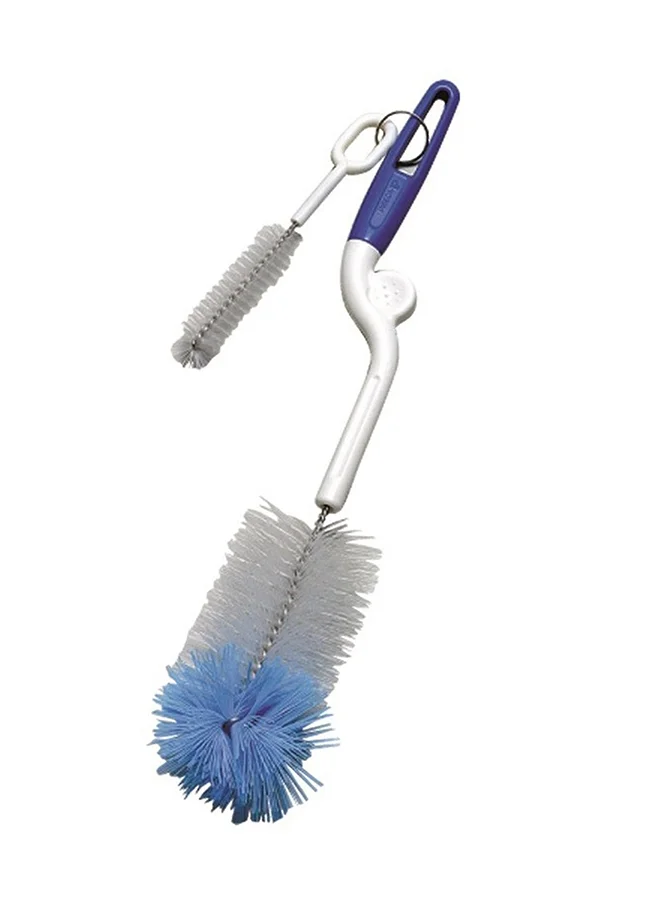 pigeon 2-In-1 Bottle And Nipple Brush, Blue/White, 1 Piece
