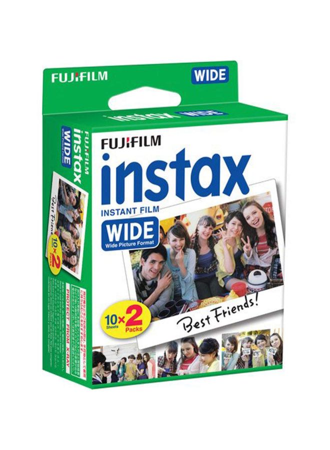 FUJIFILM - Pack Of 100 Instax Wide Instant Film Multicolour - Image 1
