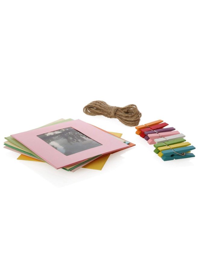 Pack Of 3 Instant Film And Picture Frame With Accessories Multicolour