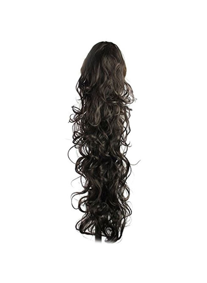 S-SSOY Long Length Pony Tail Clip Hair Extension Black - Image 1