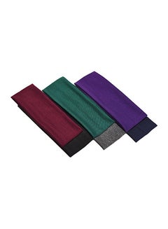 eBoot 6-Piece Cotton Elastic Headband Red/Purple/Green  - Image 4